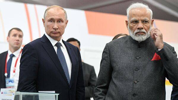 Путин заявил, что вручит премьер-министру Индии орден Андрея Первозванного в Кремле
