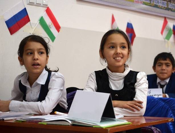 Русский язык пользуется популярностью в школах Таджикистана