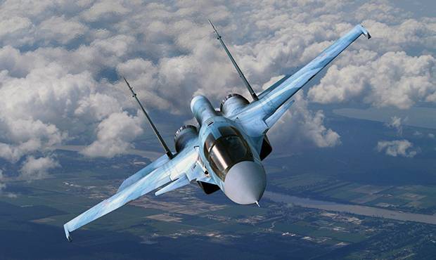 В Липецкой области во время тренировочного полета столкнулись два истребителя Су-34