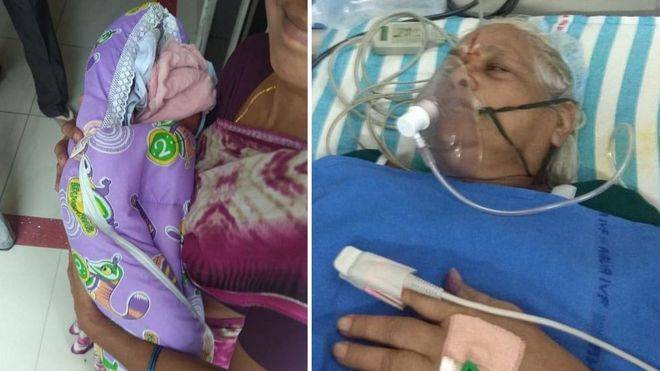 73-летняя женщина родила двойню, ее 82-летний муж попал в реанимацию