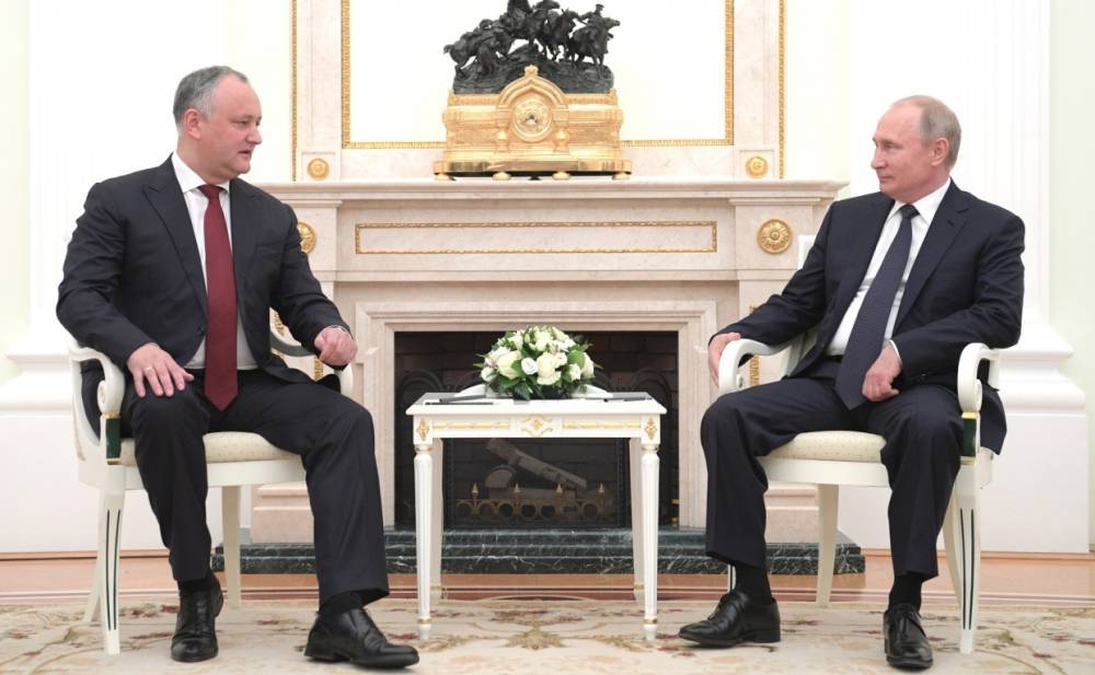 Путин и Додон обсудят в Кремле поставки газа в Молдавию