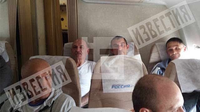 Фото из самолета с россиянами, вылетевшими из Украины в рамках обмена