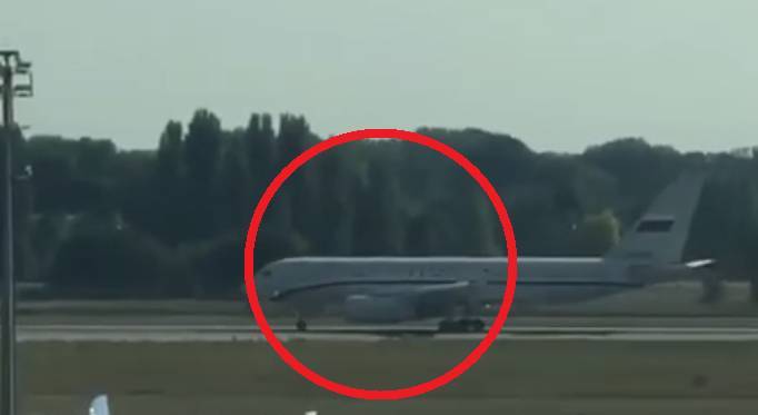 Прибывший в «Борисполь» для обмена задержанными самолет отряда «Россия» попал на видео