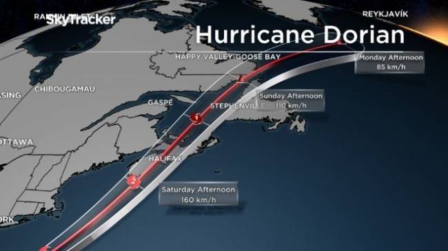 В Канаде около 500 тыс. жителей остались без света из-за урагана «Дориан»