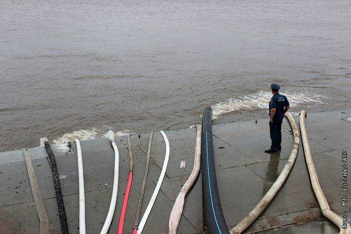 Уровень воды в Амуре в Хабаровске снизился до 6 м