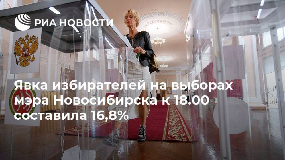 Явка избирателей на выборах мэра Новосибирска к 18.00 составила 16,8%