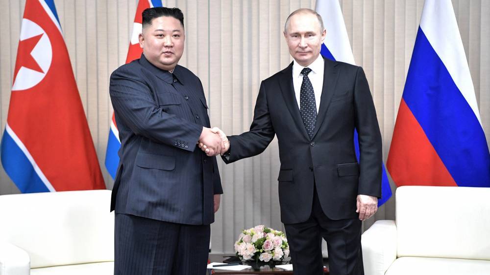Путин одним из первых поздравил Ким Чен Ына с 71-й годовщиной образования КНДР