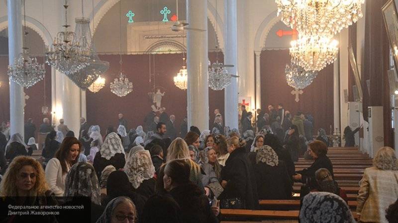 Христиане Сирии отметили Новый год демонстрацией постановки и салютами