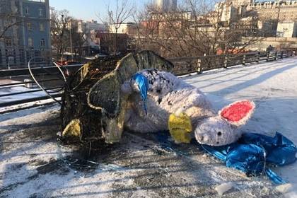 В российском городе сожгли символ года за 670 тысяч рублей