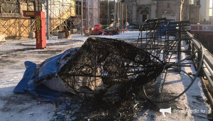 Владивостокскую мышь сожгли вандалы