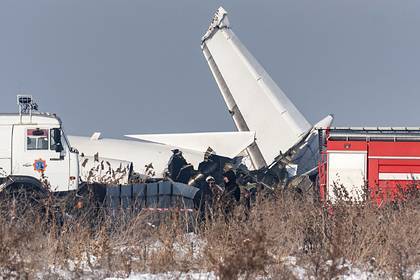 Названа основная причина крушения самолета в Казахстане