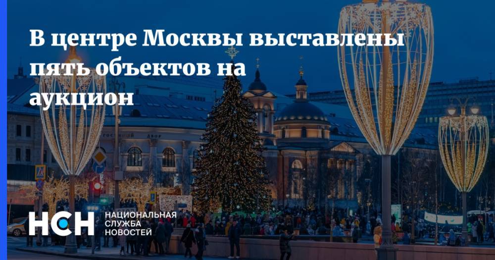 В центре Москвы выставлены пять объектов на аукцион