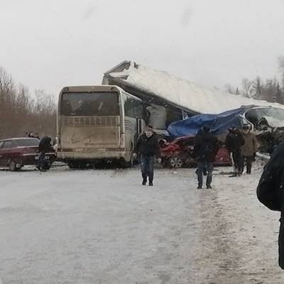 По уточненным данным, 12 человек пострадали в массовой аварии в Пермском крае
