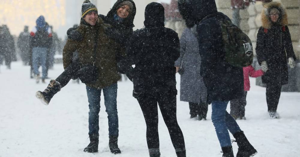 В Москву пришел снегопад