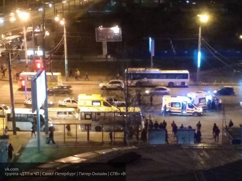 В Санкт-Петербурге на пешеходном переходе водитель сбил людей