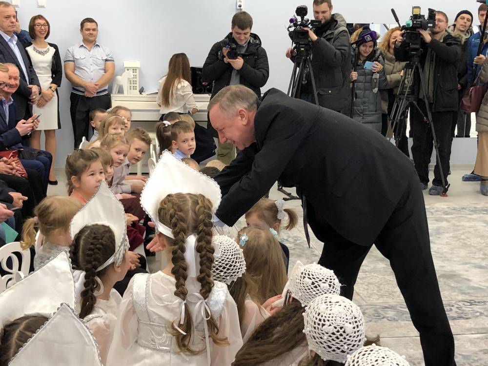 Беглов поздравил детей и их родителей Ленсоветовского с открытием детского сада