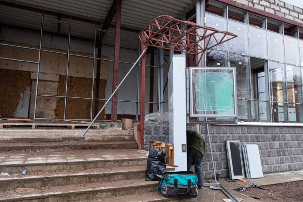 Строительные работы в здании областной библиотеки в Пскове завершены