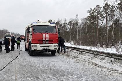 Семья из трех человек погибла при пожаре в российском селе