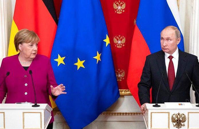 Краткие итоги переговоров В. Путина и А. Меркель