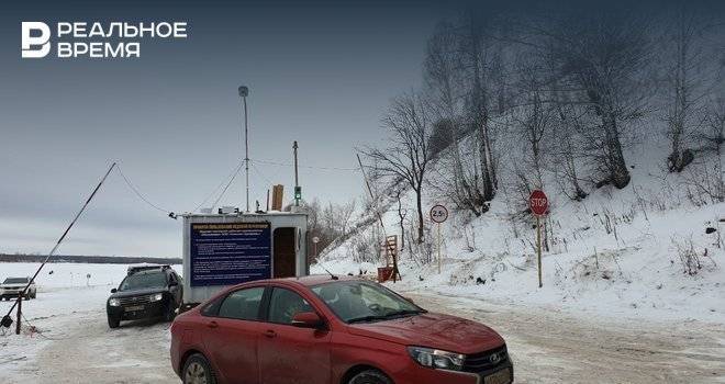 Ледовая переправа через Каму в Татарстане заработала в штатном режиме
