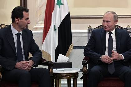 Путин в ответ на шутку Асада предложил пригласить Трампа в Сирию