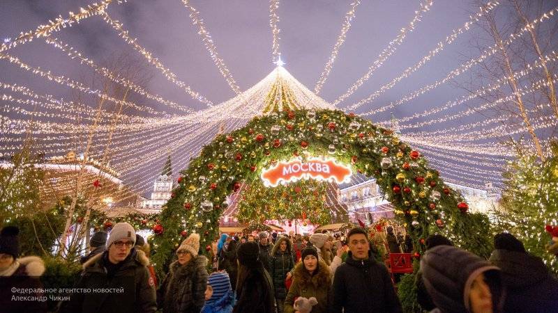 Москву в новогодние праздники посетили около 5 миллионов туристов