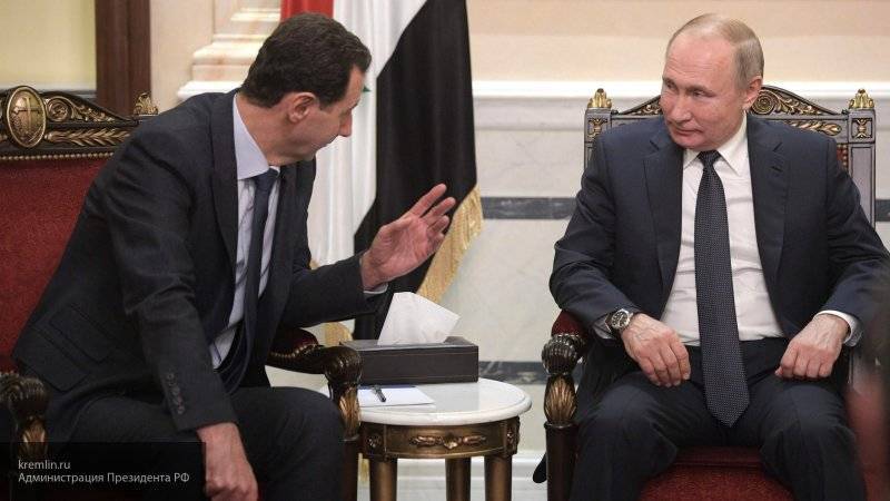 Путин пообещал передать приглашение Асада Трампу посетить Дамаск