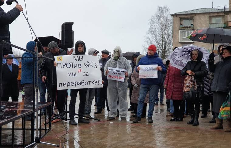 Жители Петергофа и Ломоносова вышли на митинги против строительства завода