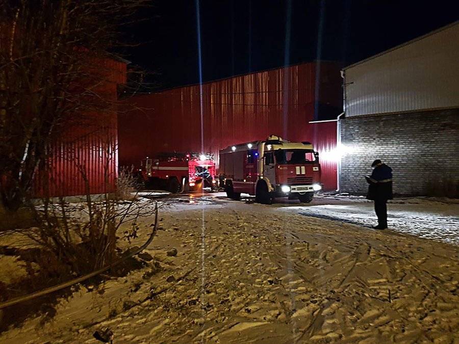 Пожар на складе в Новой Москве потушен