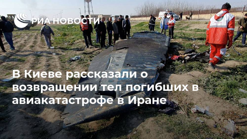 В Киеве рассказали о возвращении тел погибших в авиакатастрофе в Иране