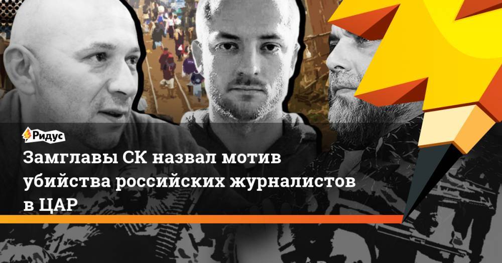 Замглавы СК назвал мотив убийства российских журналистов в ЦАР