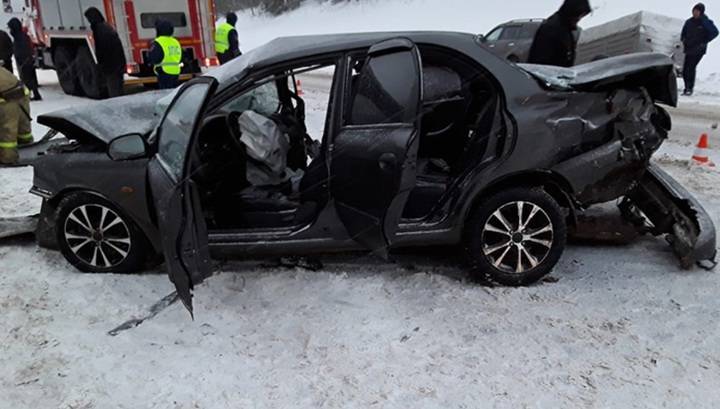 Момент аварии в Вологодской области, унесшей две жизни, попал на видео