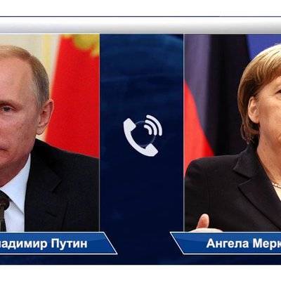Путин и Меркель обсудили подготовку к международной конференции