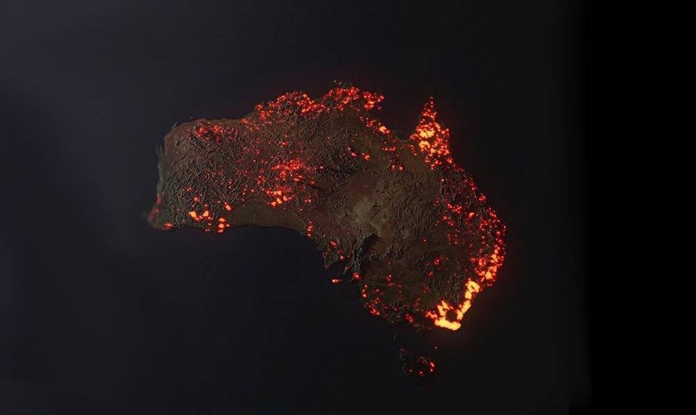 "Даже пустыня горит!" Фото сгоревшей дотла Австралии оказалось фейком