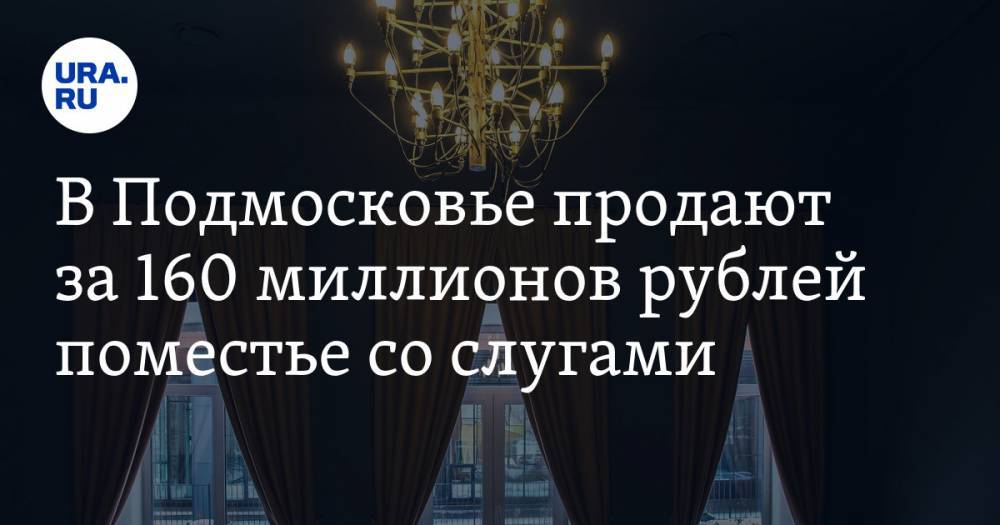 В Подмосковье продают за 160 миллионов рублей поместье со слугами. ФОТО
