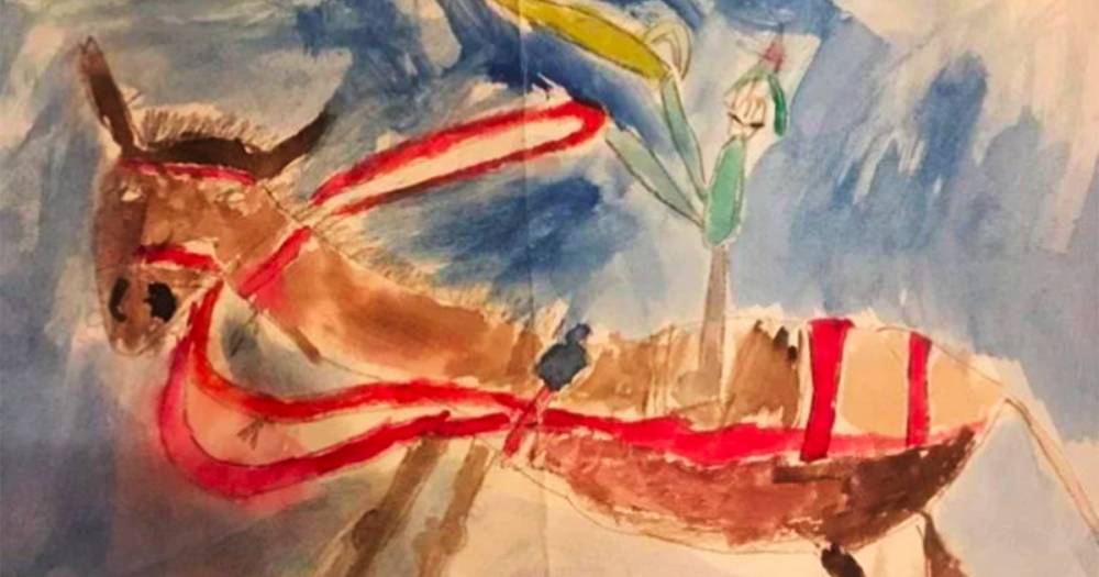 “Эта картина вызвала ажиотаж у всех”: москвич продает свой детский рисунок за 140 миллионов рублей