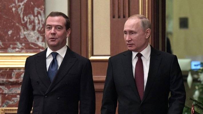 Путин обсудил с Медведевым озвученное Федеральное собрание