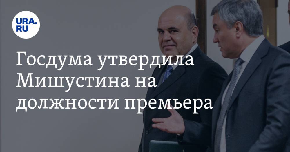 Госдума утвердила Мишустина на должности премьера