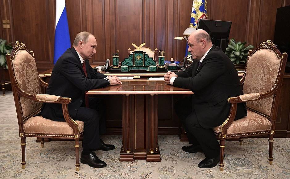 Путин подписал указ о назначении Мишустина на должность премьер-министра