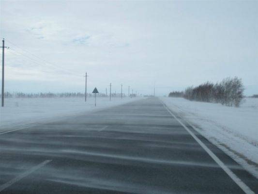 В Алтайском крае из-за метели закрыты шесть дорог