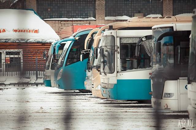 В Кузбассе из-за непогоды отменили автобусные рейсы в Новосибирск, Томск и на Алтай