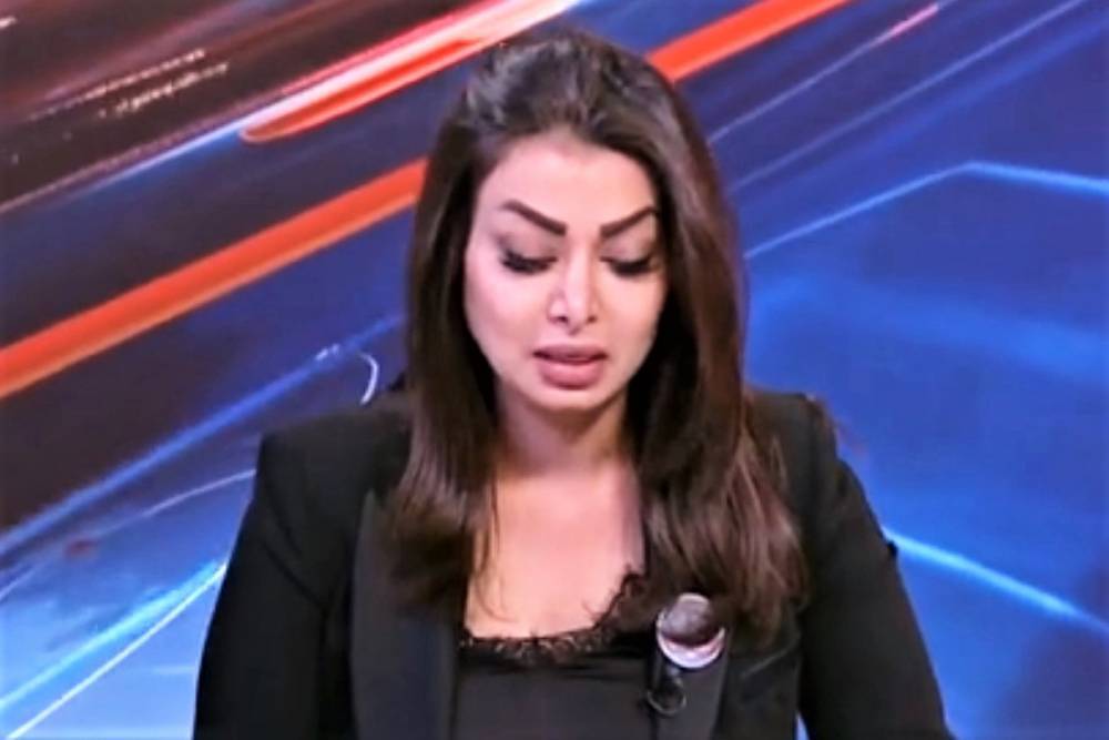 Телеведущая из Иордании в прямом эфире узнала о гибели старшего брата