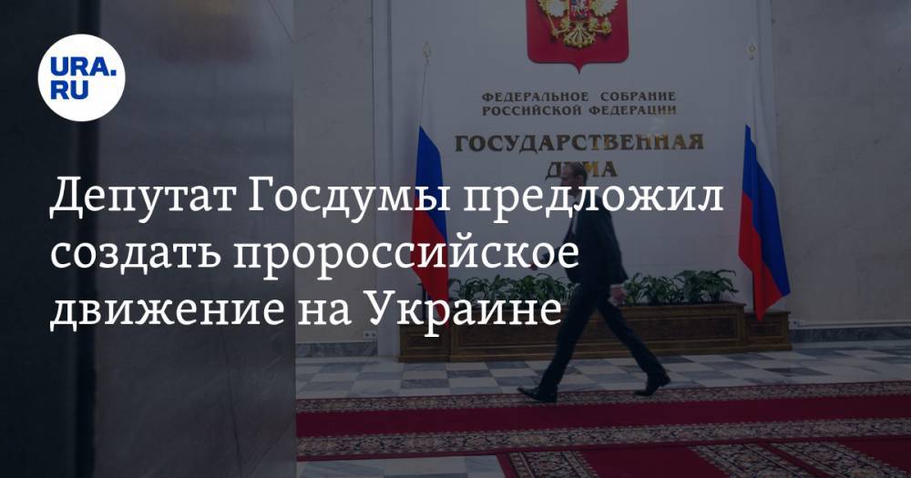 Депутат Госдумы предложил создать пророссийское движение на Украине