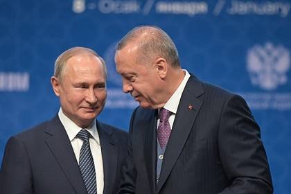 Путин встретился с Эрдоганом