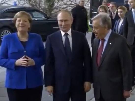 Путин и Меркель на русском языке обсудили генсека ООН