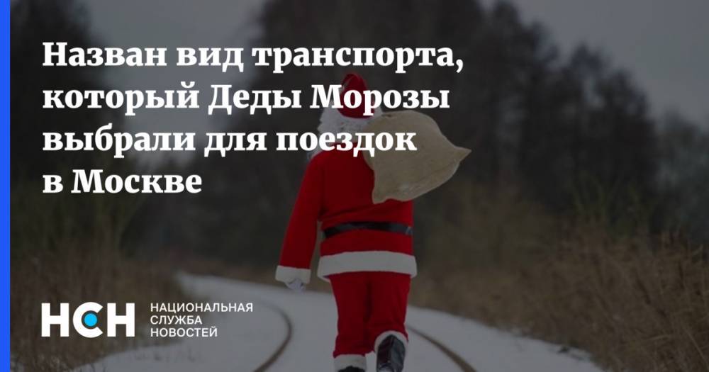 Назван вид транспорта, который Деды Морозы выбрали для поездок в Москве