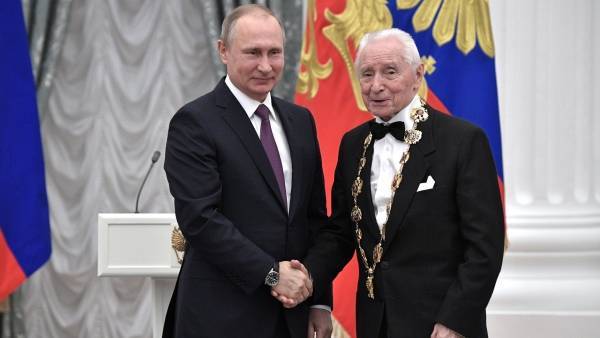 Путин поздравил с 93-летием народного артиста СССР Юрия Григоровича