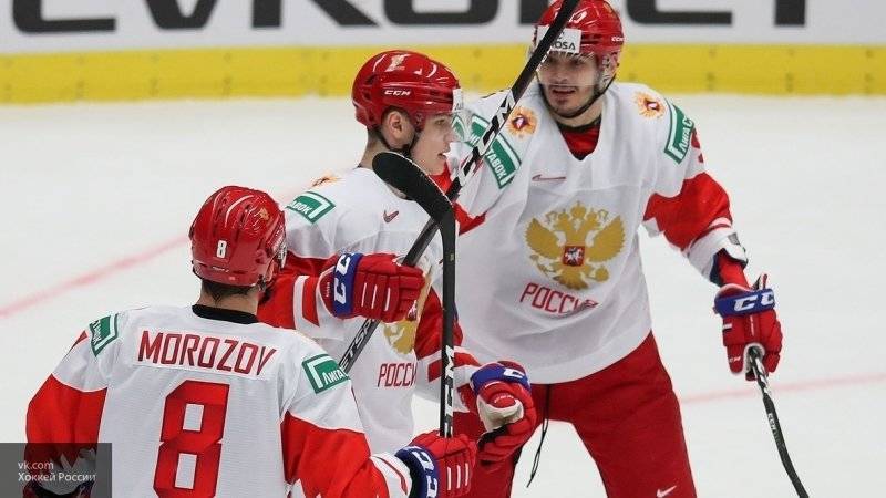Молодежная сборная России по хоккею обыграла команду Швейцарии