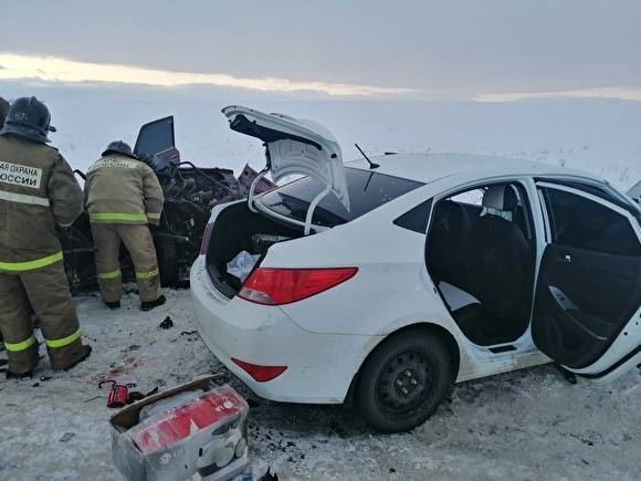 В Челябинской области при столкновении двух машин погибли четыре человека