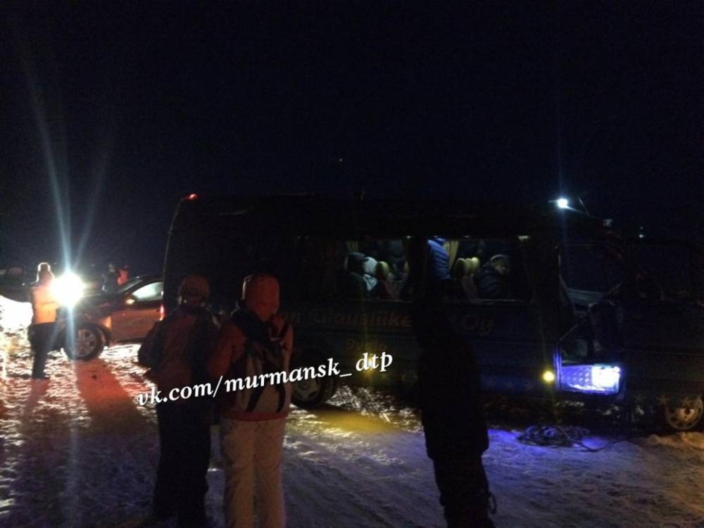 В Мурманске произошло ДТП с участием четырех автомобилей